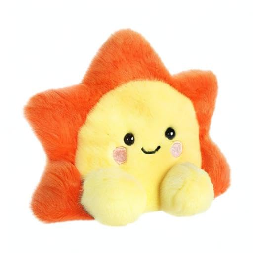 Aurora® Adorable Palm Pals™ Rae Sun™ Stuffed Animal - Pocket-Sized Play - Collectable Fun - Orange 5 Inches