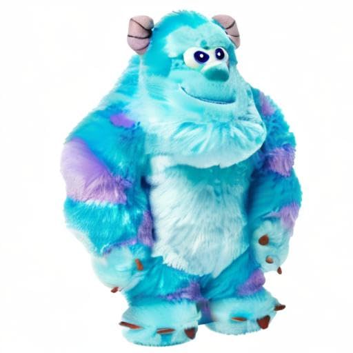 Disney Store Official Sulley Medium Soft Toy for Kids, Cuddly Character with Fuzzy Texture and Embroidered Details, Disney Plushy Suitable for All Ages