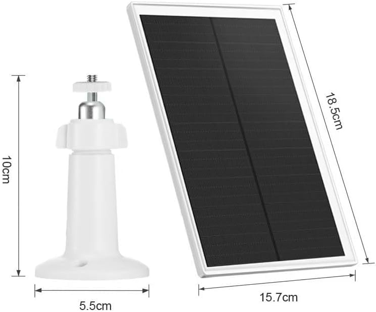 Solar Panel Charger for Ri ng doorbell Camera, Compatible with Ring Video Doorbell 3/3+/4, Battery Video Doorbell Plus, Not for Ring Video Doorbell 2, Waterproof, 5W Fast Charging (1Pack)