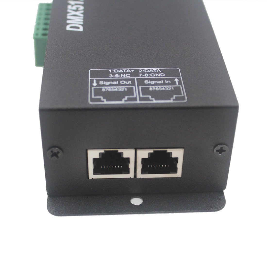 LED RGB/RGBW Digital Display Decoder Controller High Power 4 Channel 8A/CH, DMX512 Decoder for Strip Light DC12-24V