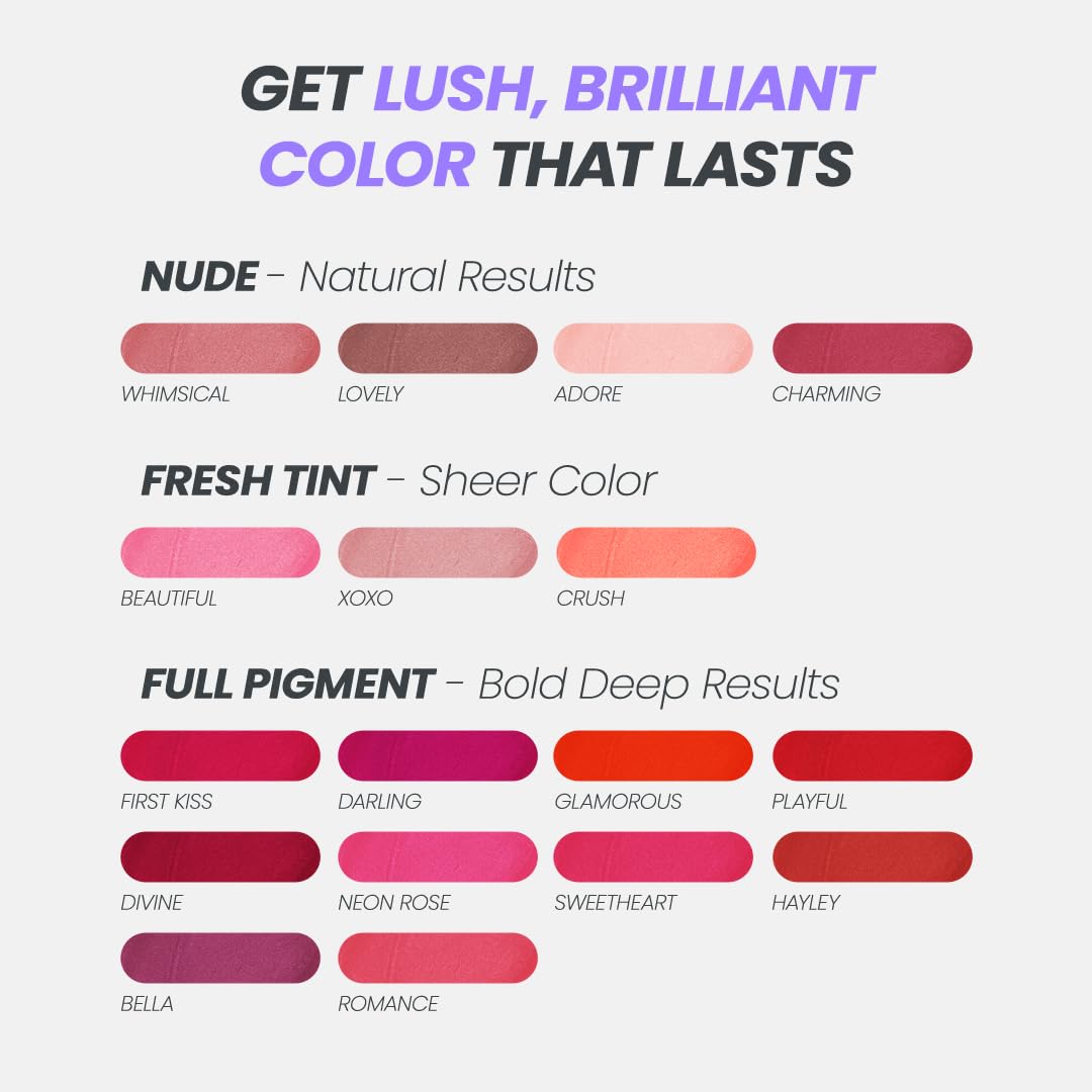 Wonderskin Wonder Blading Lip Stain Peel Off Masque - Long Lasting, Waterproof and Transfer Proof Pink Lip Tint, Matte Finish Peel Off Makeup (Romance + Whimsical Masque)