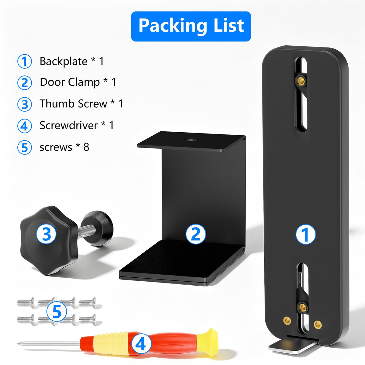 Anti-Theft Doorbell Mount for Blink Battery Doorbell 2K+, Blink Video Doorbell 1st & 2nd, Adjustable Mounting Bracket Holder Accessories, No Drill Door Bell Mount for Rentals, Apartment Door Security