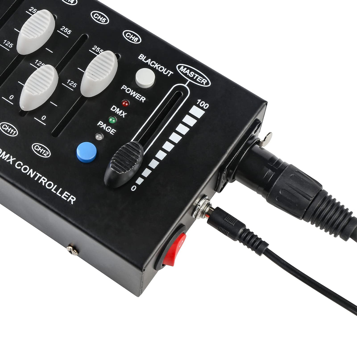 MAD OWL 12 Channel DMX dimming Controller, mini dj Lighting Controller,DMX512 Signal Protocol dimmer Suitable for Small Stage Lighting