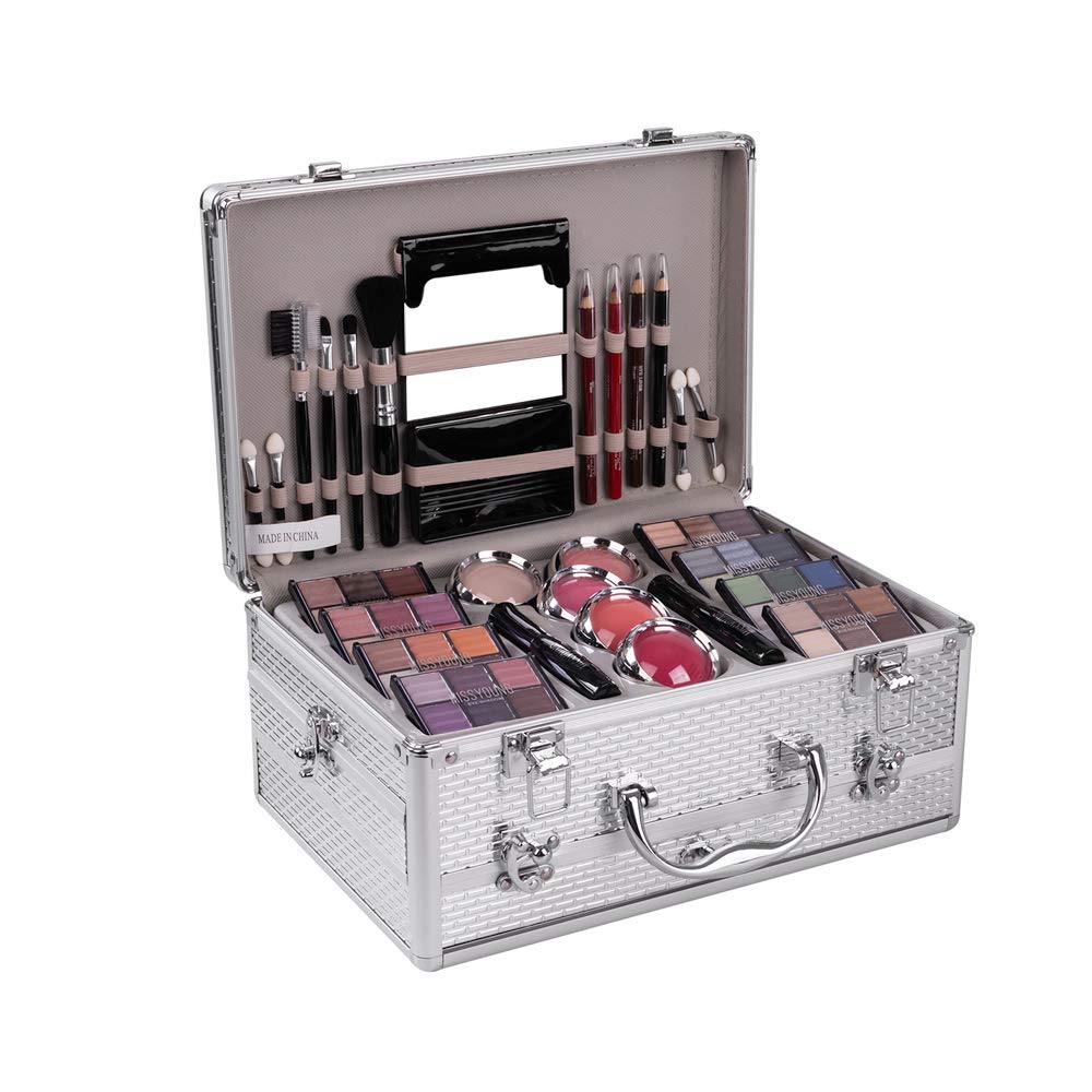 FantasyDay All-in-one Holiday Make up Gift Set | Makeup Kit for Women Full Kit Essential Starter Bundle Include Eyeshadow Palette Lipstick Blush Foundation Concealer Face Powder Mascara Lipgloss Brush