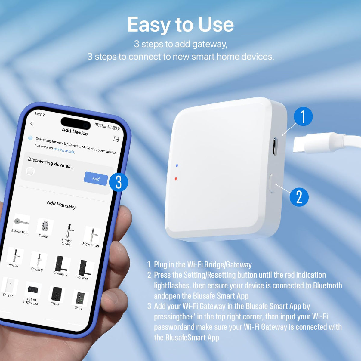 TUYA WiFi Gateway for Smart Lock Ring Doorbell Fingerprint Deadbolt
