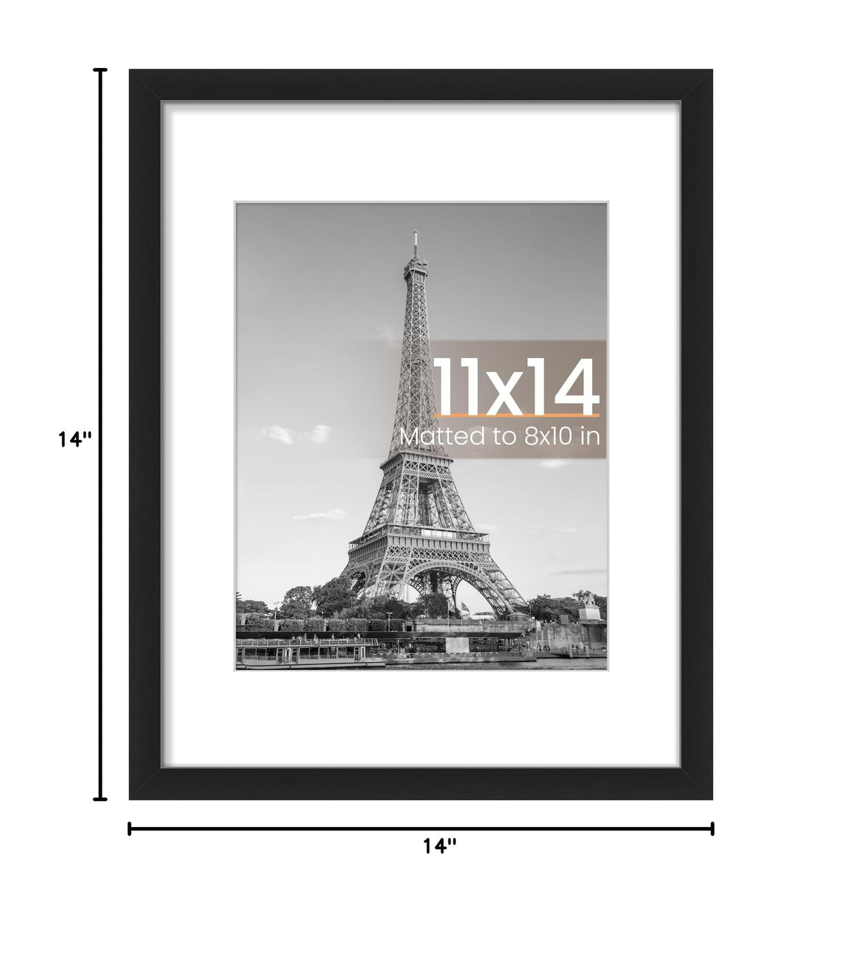 upsimples Black 11x14 Picture Frame