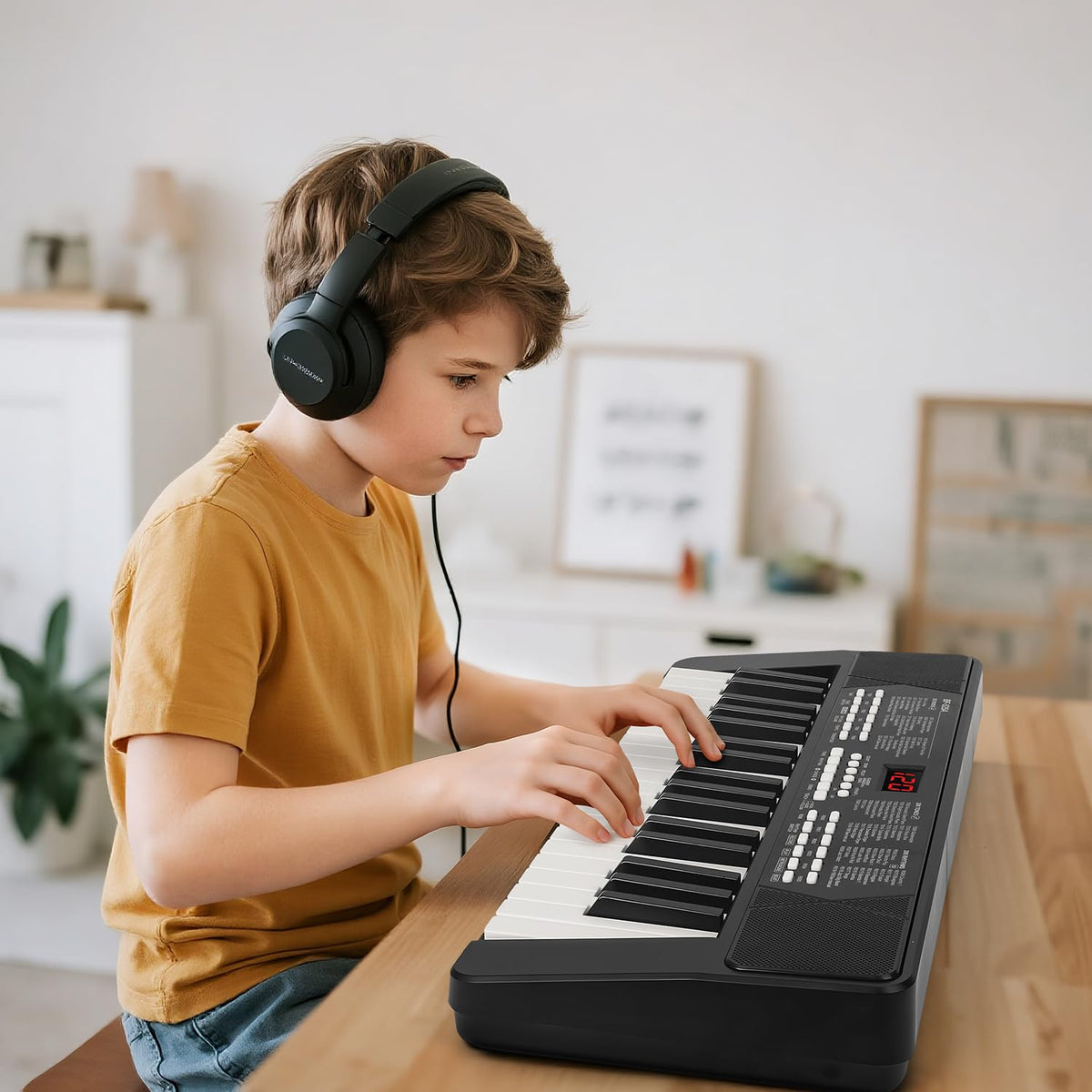 37 Keys Piano Keyboard for Beginners with Mic LED Screen 1200mAh Battery
