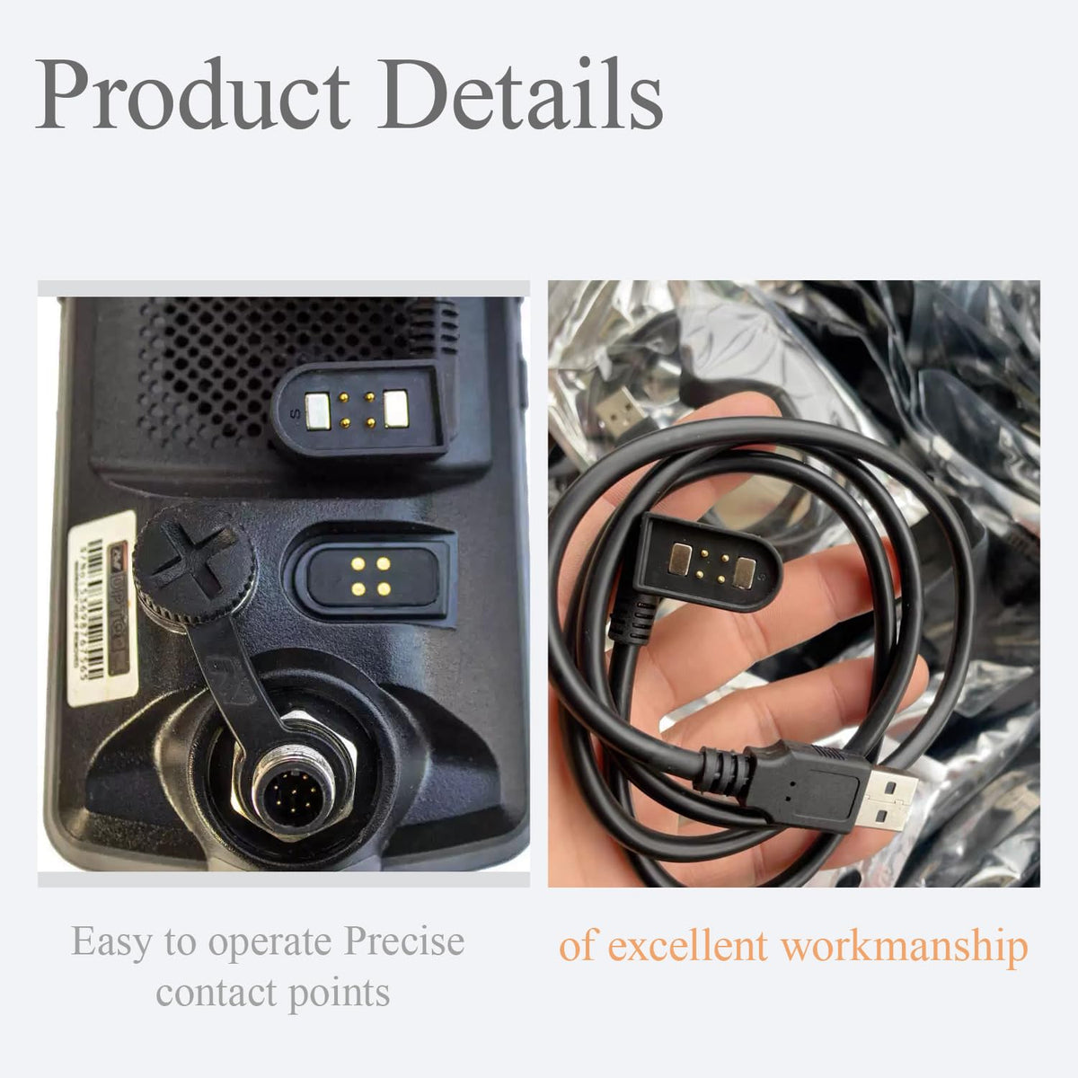 2Pack Magnetic Charge Cable for The Minelab Equinox 600 700 800 900/ X-Terra Series Detectors Repair Parts