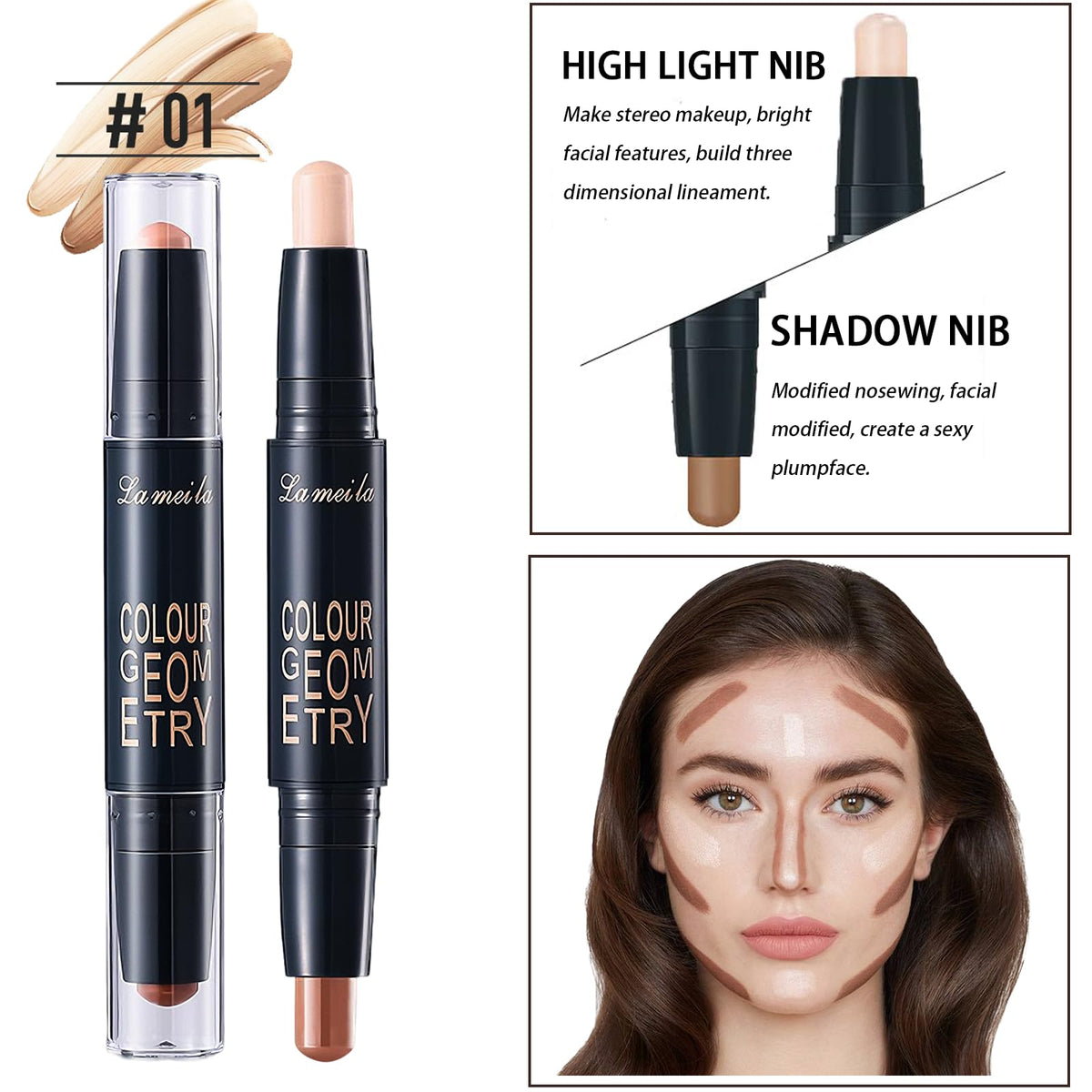 All in One Makeup Kit for Women Full Kit, Makeup Set 12 Colors Eyeshadow, Foundation & Primer, Lipsticks, Eyeliner, Mascara, Contour Stick, Brow Soap, Brush & Sponge, Make Up Gift Set for Women, Teens