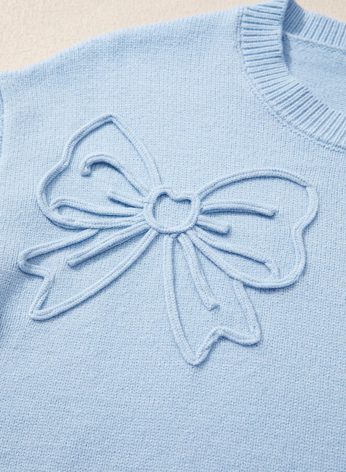 Dokotoo Cozy Sweaters for Women Lantern 2026 Fall Long Sleeve Pullover Blue
