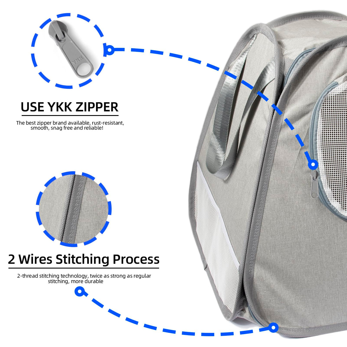 XingYunEr Collapsible Portable Cat Litter Box Standard for Travel Light Weight Leak-Proof,Sturdy,Prevent Litter Scatter Design Easy to Clean, Collapsible Travel Puppy Carrier,Portable Cat Playpen