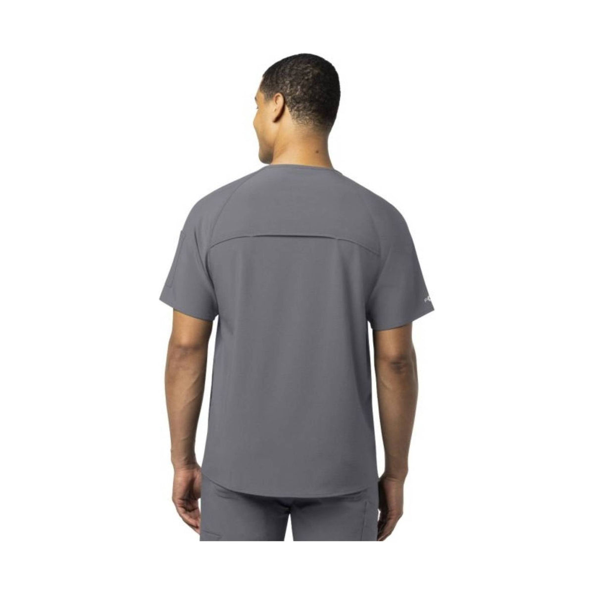 Carhartt Men's Ripstop Chest Pocket Scrub Top - Pewter