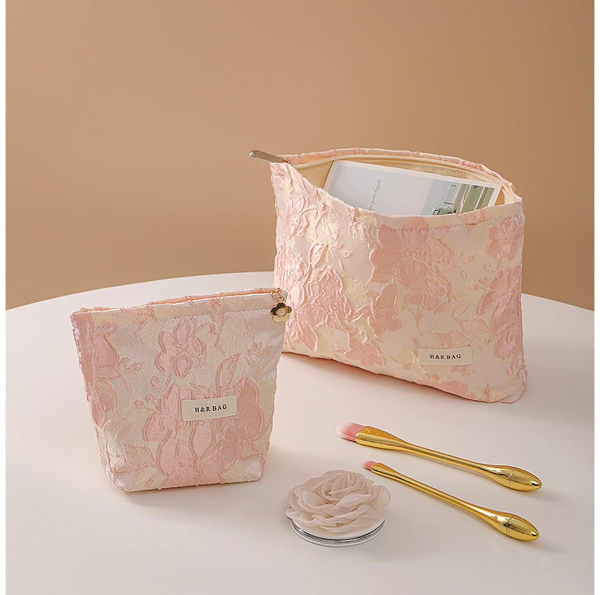 getgto 2 Pcs Makeup Bags, Large Cosmetic Bag Travel Toiletry Bag - thewildfolk getgto 2 Pcs Makeup Bags, Large Cosmetic Bag Travel Toiletry Bag