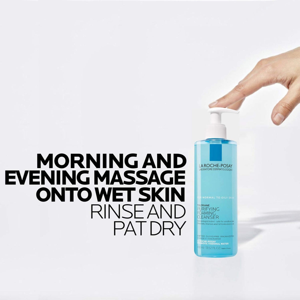 La Roche-Posay Toleriane Purifying Foaming Facial Cleanser, 13.52oz - thewildfolk La Roche-Posay Toleriane Purifying Foaming Facial Cleanser, 13.52oz