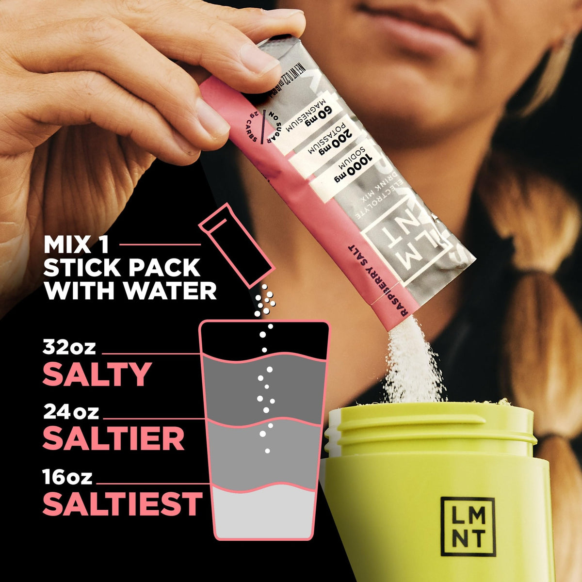 LMNT Zero Sugar Electrolytes - Raspberry Salt | Drink Mix | 30-Count - thewildfolk LMNT Zero Sugar Electrolytes - Raspberry Salt | Drink Mix | 30-Count