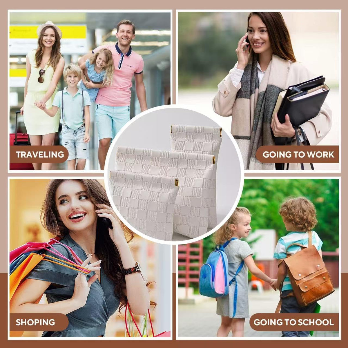 MZLUWM 3PCS Small Makeup Bag for Purse,Waterproof Leather Portable Mini Makeup Bag,Snap Closure Organizer Pouch for Coin Cards Jewelry Lipstick Cosmetic Accessories,Small Travel Kit Storage Pouch - thewildfolk MZLUWM 3PCS Small Makeup Bag for Purse,Waterproof Leather Portable Mini Makeup Bag,Snap Closure Organizer Pouch for Coin Cards Jewelry Lipstick Cosmetic Accessories,Small Travel Kit Storage Pouch