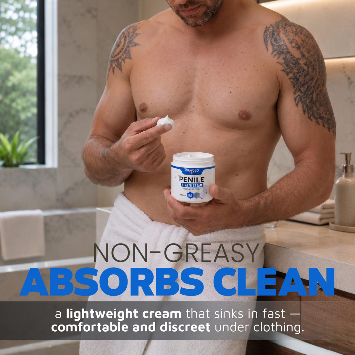 Premium Penile Health Creme for Men with Coconut Oil, CoQ10, and Allantoin - thewildfolk Premium Penile Health Creme for Men with Coconut Oil, CoQ10, and Allantoin