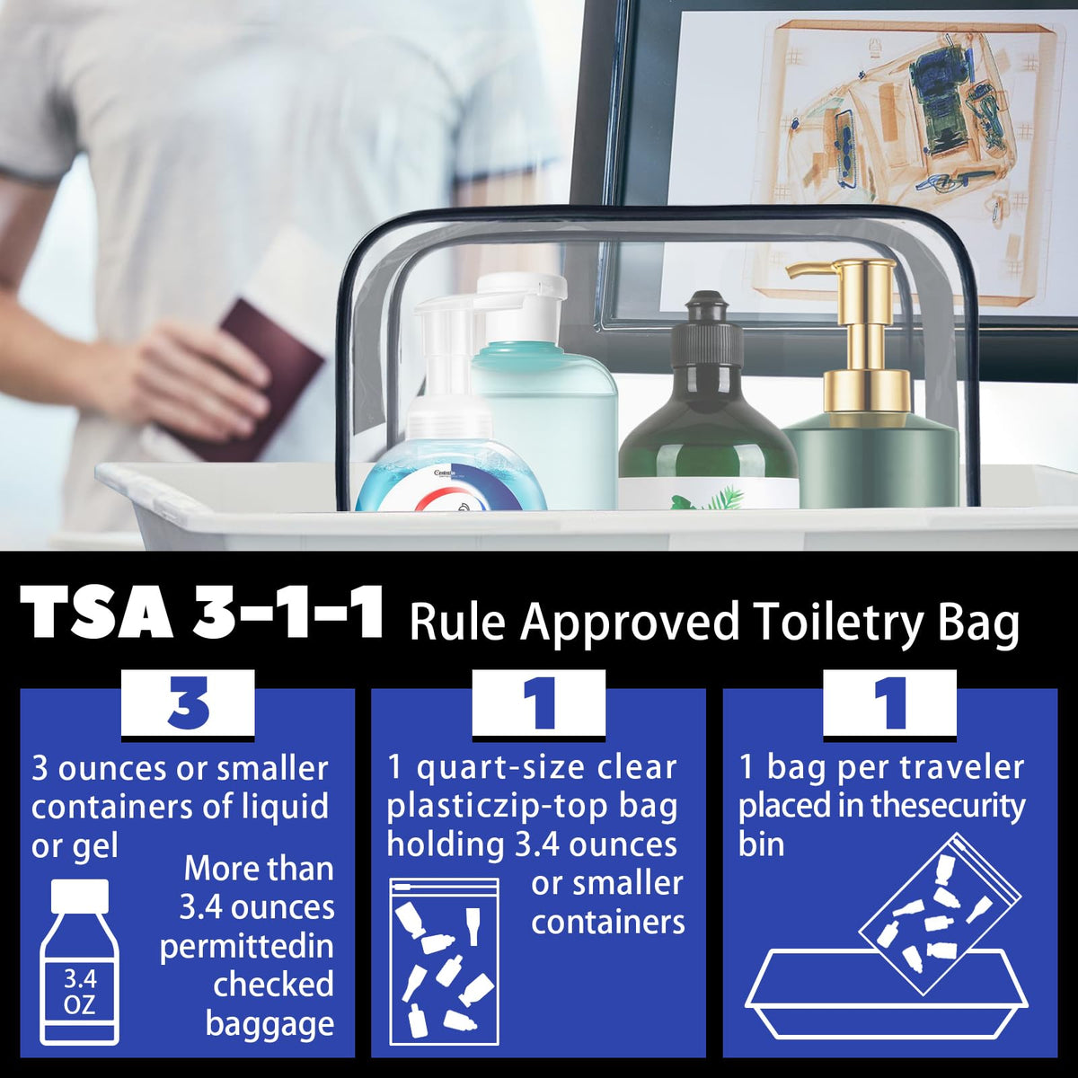 YOQIVEXU 6 Pieces Clear Cosmetics Bag Bulk, TSA Approved Toiletry Bag for Travel, Zippered Clear Pouch Cosmetic Makeup Bag Waterproof Vinyl Plastic Organizer Case for Vacation Bathroom (Large) - thewildfolk YOQIVEXU 6 Pieces Clear Cosmetics Bag Bulk, TSA Approved Toiletry Bag for Travel, Zippered Clear Pouch Cosmetic Makeup Bag Waterproof Vinyl Plastic Organizer Case for Vacation Bathroom (Large)