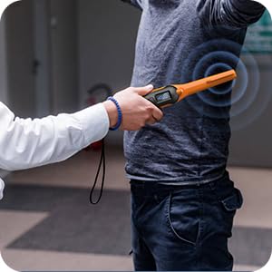 Fully Waterproof Pinpointing LCD Gold Metal Detector with LED Flashlight, Portable 360° Scan Searching Pinpointer, IP68 Underwater to 12m/40feet High Sensitive Treasure Hunter for Adults and Kids