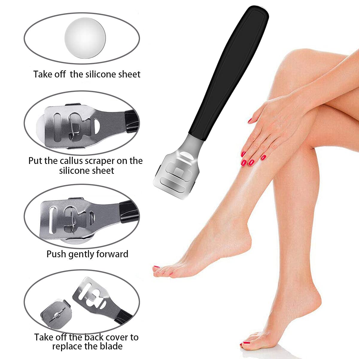 36 in 1 Professional Pedicure Kit, Foot File, Foot Rasp and Callus Remover - thewildfolk 36 in 1 Professional Pedicure Kit, Foot File, Foot Rasp and Callus Remover