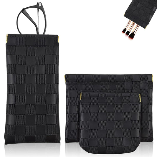 3Pcs Small Makeup Bag for Purse, Portable Purse Organizer Pouches for Purse - thewildfolk 3Pcs Small Makeup Bag for Purse, Portable Purse Organizer Pouches for Purse