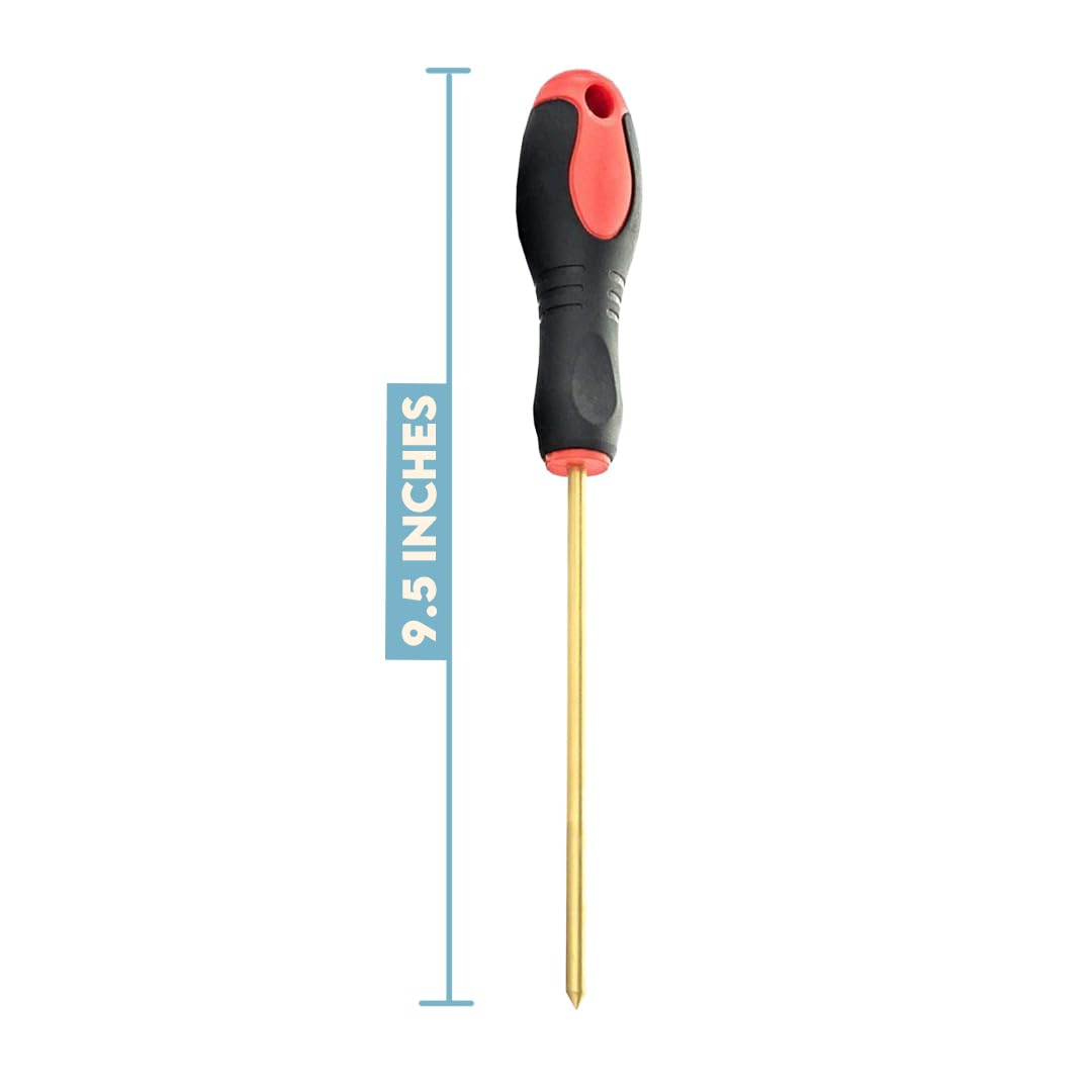 SE 9.25 Inch Non-Marring Brass Metal Detecting Probe for Gold Prospecting and Coin Collecting