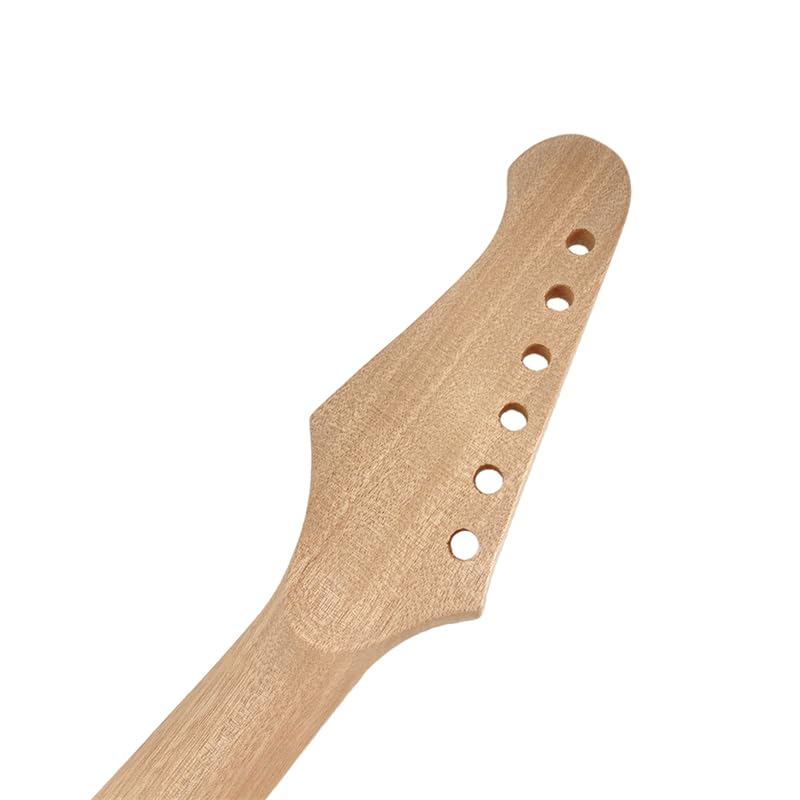 Foyarina 22 Fret Electric Guitar Neck, 25.5" Maple Neck with Nice Inlay Rosewood Fretboard– Bolt-On Replacement Neck for Guitar Builds