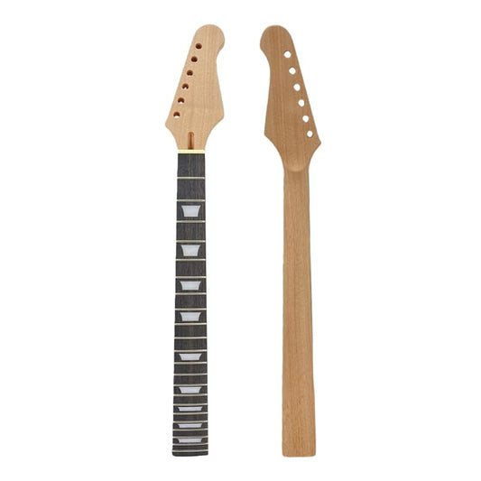 Foyarina 22 Fret Electric Guitar Neck, 25.5" Maple Neck with Nice Inlay Rosewood Fretboard– Bolt-On Replacement Neck for Guitar Builds