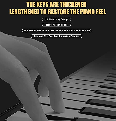 Vhffoso Portable 61 Key Rollup Piano