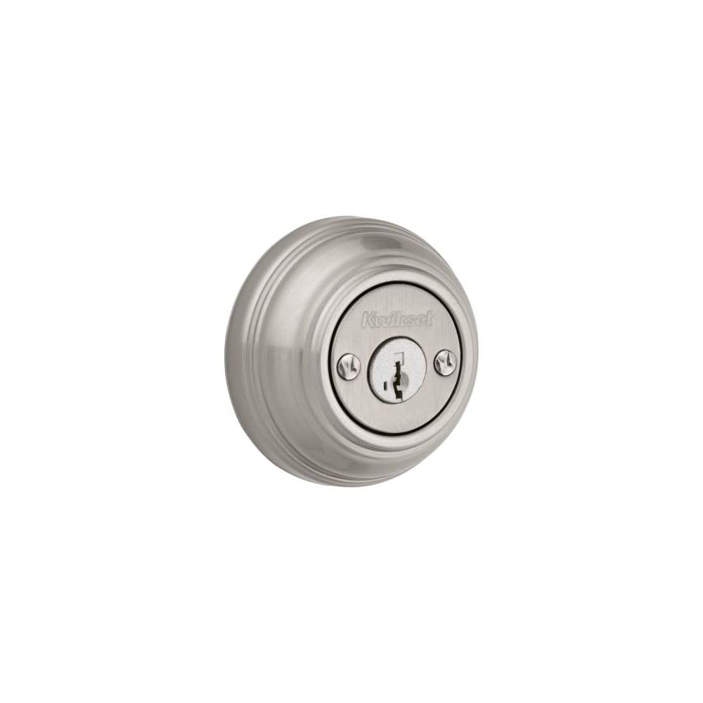 Kwikset 985 15 SMT CP K4 V1 Signature Satin Nickel Double Cylinder Deadbolt with SmartKey - Quantity 1