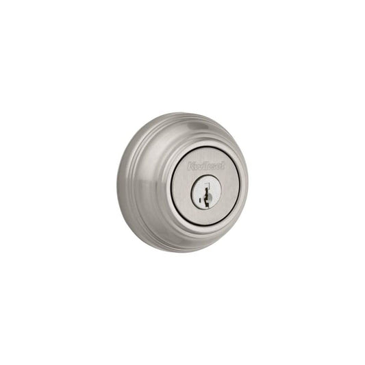 Kwikset 985 15 SMT CP K4 V1 Signature Satin Nickel Double Cylinder Deadbolt with SmartKey - Quantity 1
