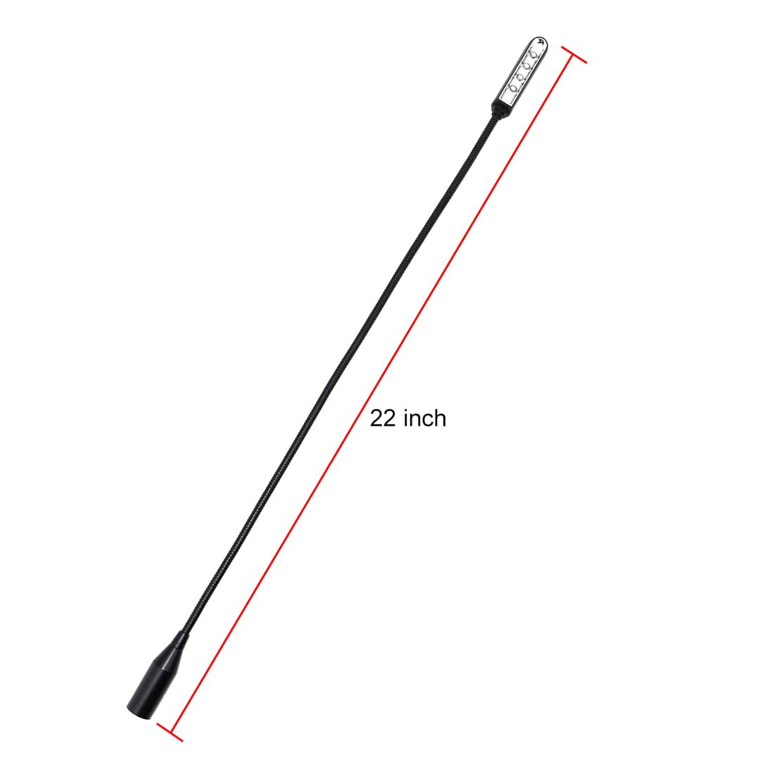 PALPEAL 22 inch LED Mixer gooseneck lamp for Light Control Equipment,DJ Mixer gooseneck Light for Yamaha BEHRINGER, Flexible gooseneck,XLR 4 Pin Port