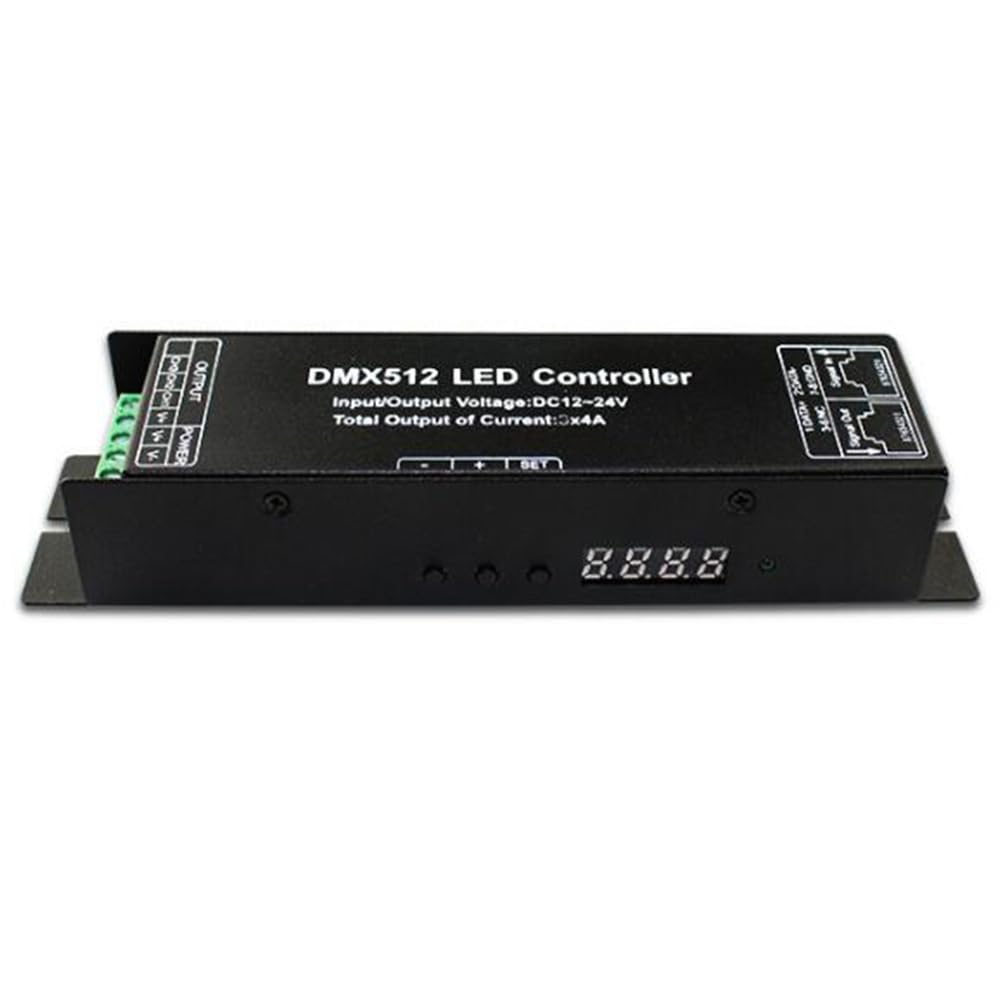 4CH DMX Decoder DMX512 Controller DC12-24V 4A/CH