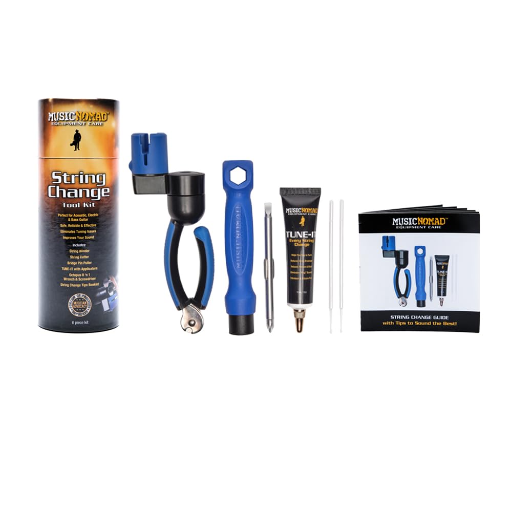 MusicNomad 6 pc. Guitar String Change Tool Kit (MN218)
