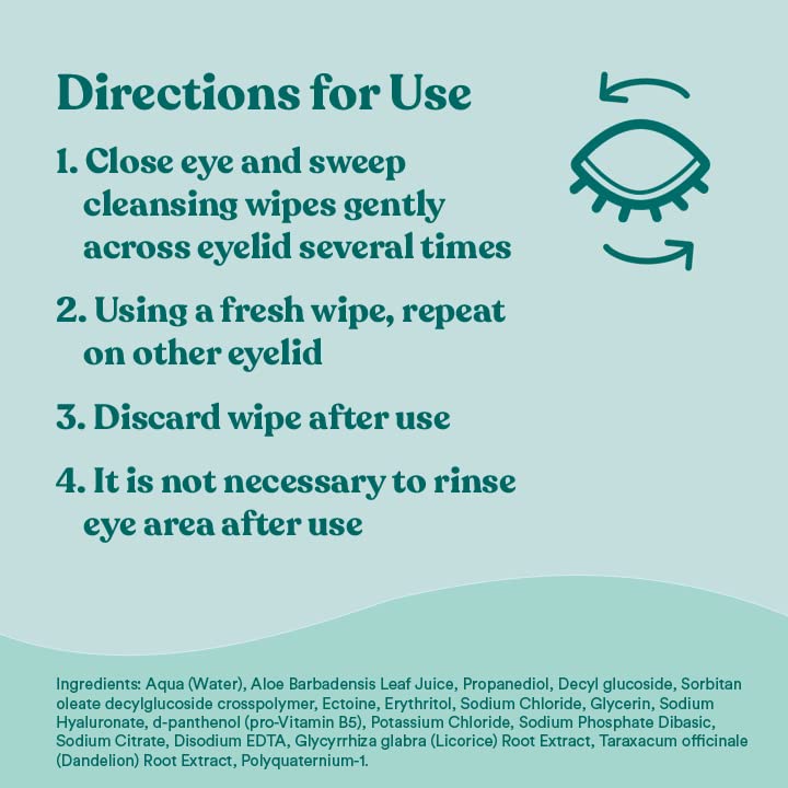 Biotrue Micellar Eyelid Cleansing Wipes, Fragrance-Free, 30 Wipes
