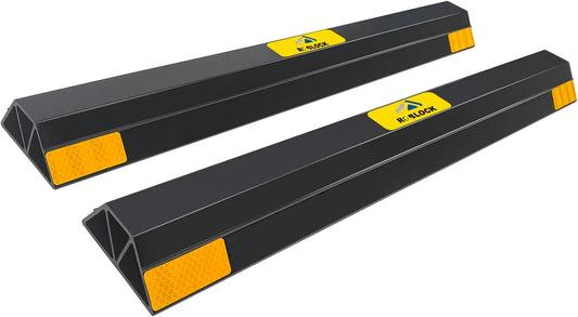 ROBLOCK (New Upgrades) 24" 2 Pcs Heavy Duty Parking Aid for Garage Walls, Parking Gadgets Protects Car, Parking Stopper Easy to Install 2 Packs, 24" L x 3.7" W x 1.8" H