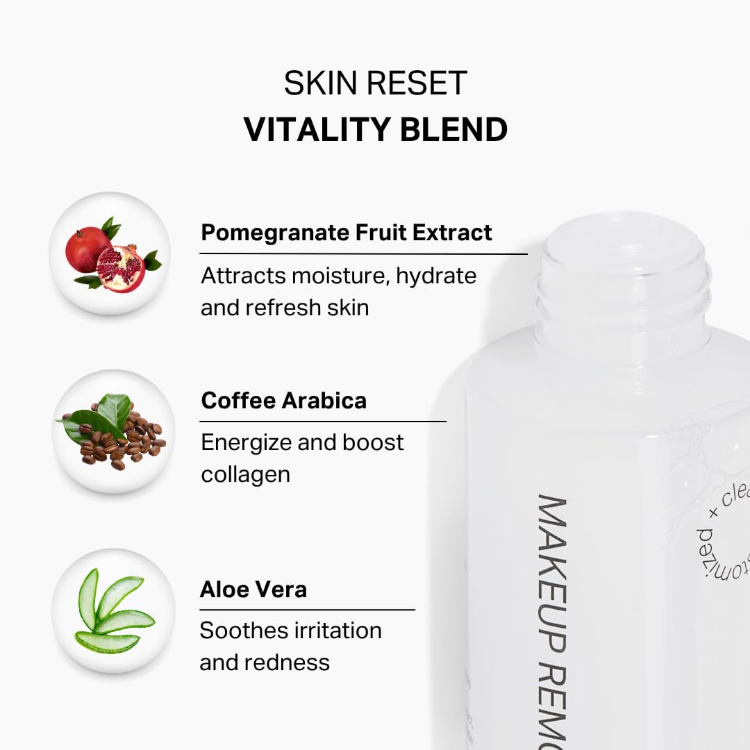 Y'OUR Soothing Micellar Cleansing Water: Waterproof Makeup Remover for Eyes & Lips. Hydrating Oil Control with Aloe Vera, Sensitive Skin, Permanent Lip Stain Remover