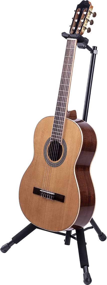 Hercules Stands GS415B PLUS Single Guitar Stand with Auto Grip System and Foldable Yoke