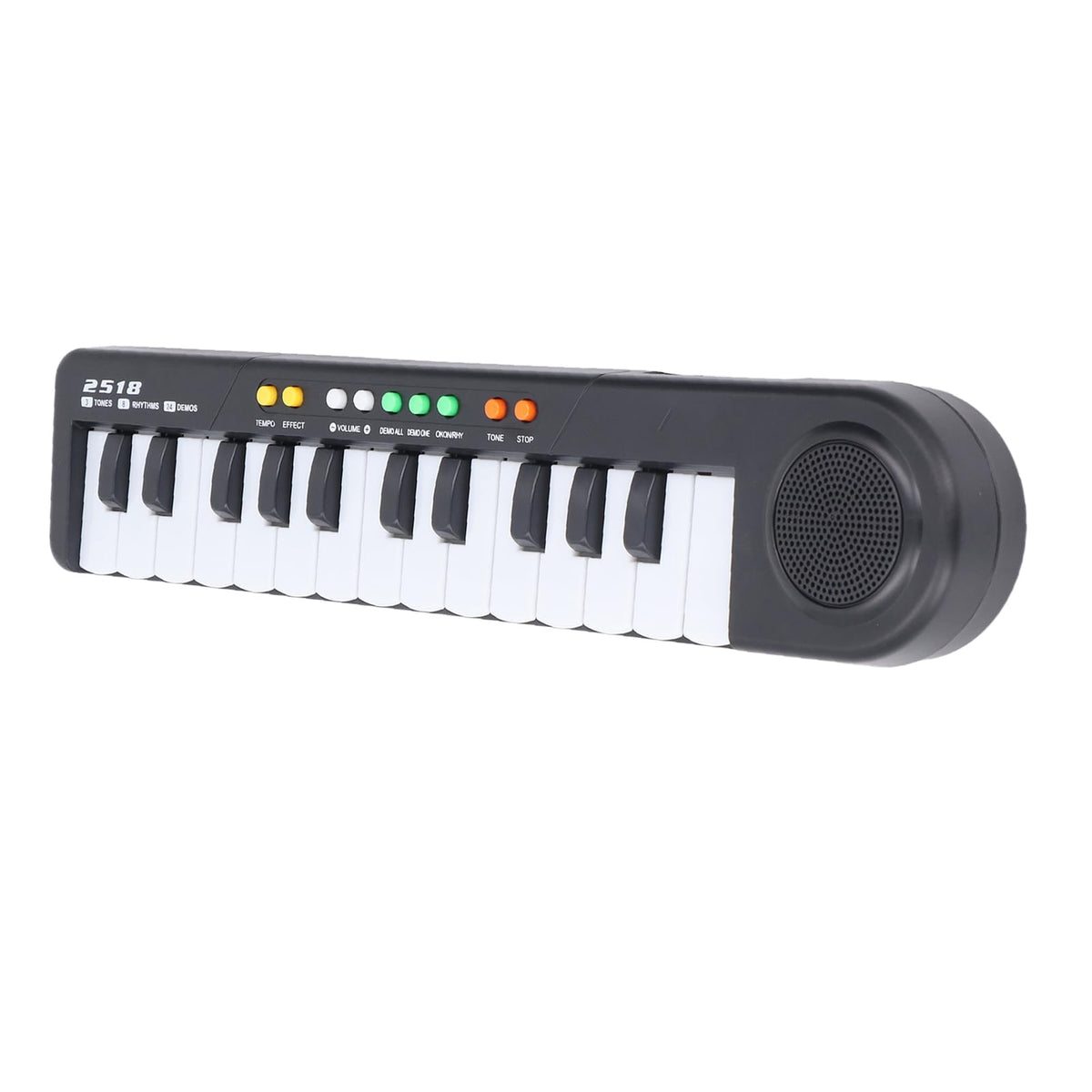 Digital Piano Keyboard with 25 Keys for Adjustable Tones, Rhythm Options, Sound Effects, User-friendly Music Toy, with 24 Demos Classic Songs, for Ages 3 and Up