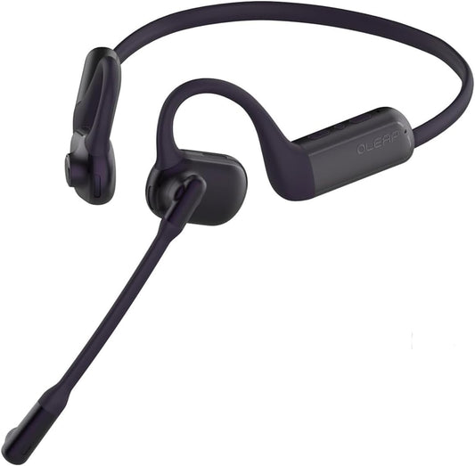 Pilot P200b Pro Wireless Headset with Mic for Work,50dB AI Noise Cancelling Microphone Headphones for Call,Bluetooth 5.3 Open Ear Computer Headset with Microphone for WFH,Mobile Office,Meetings