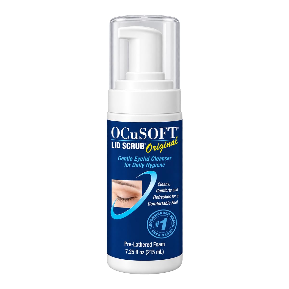 OCuSOFT Lid Scrub Original Foaming Eyelid Cleanser – 7.25 fl oz Foam Pump