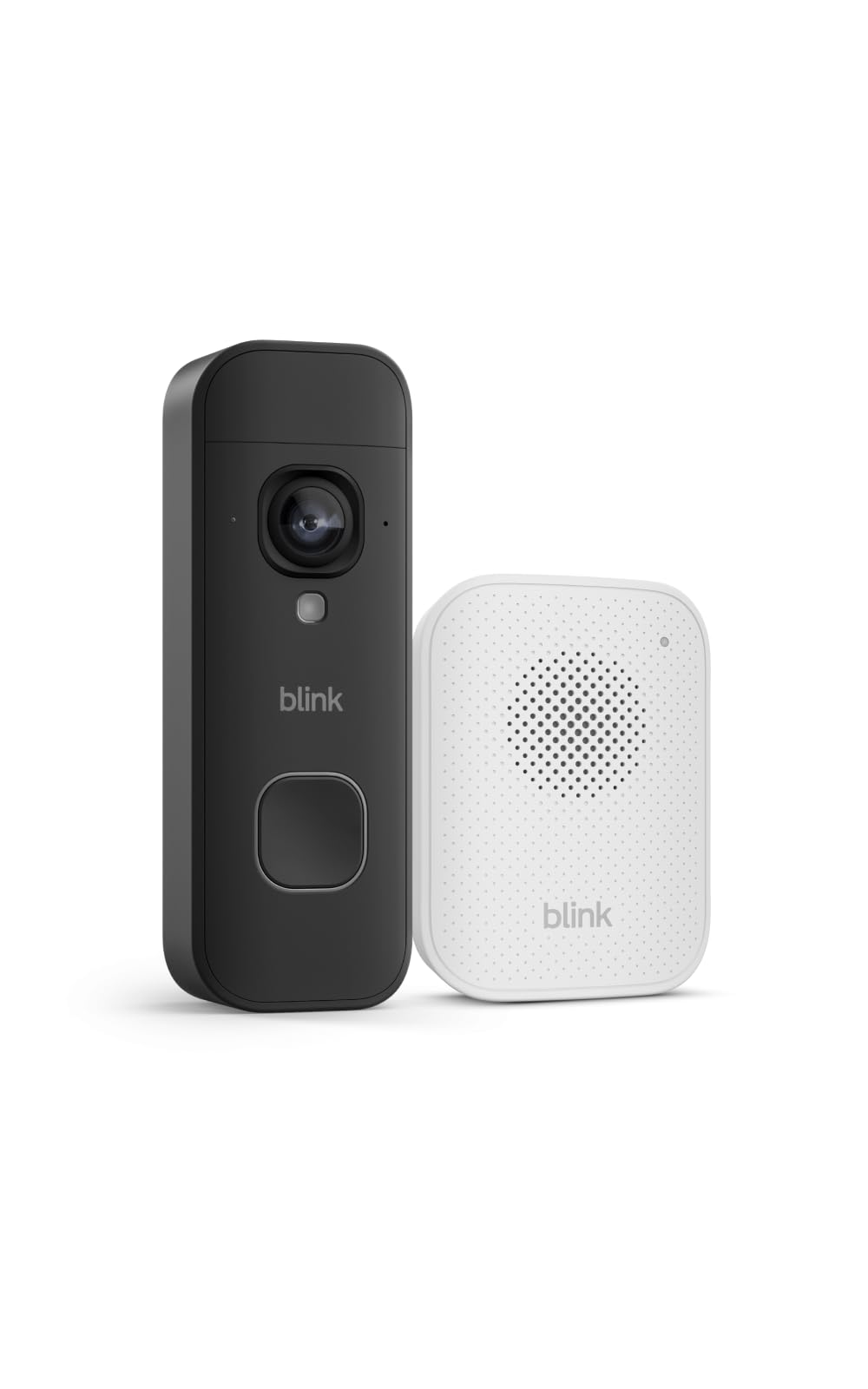 Blink Battery Doorbell 2K+ (newest model) and Blink Chime (newest model) — Wireless video doorbell, 2K resolution, in-home chime, enhanced audio. Required Sync Module not included – (Black)