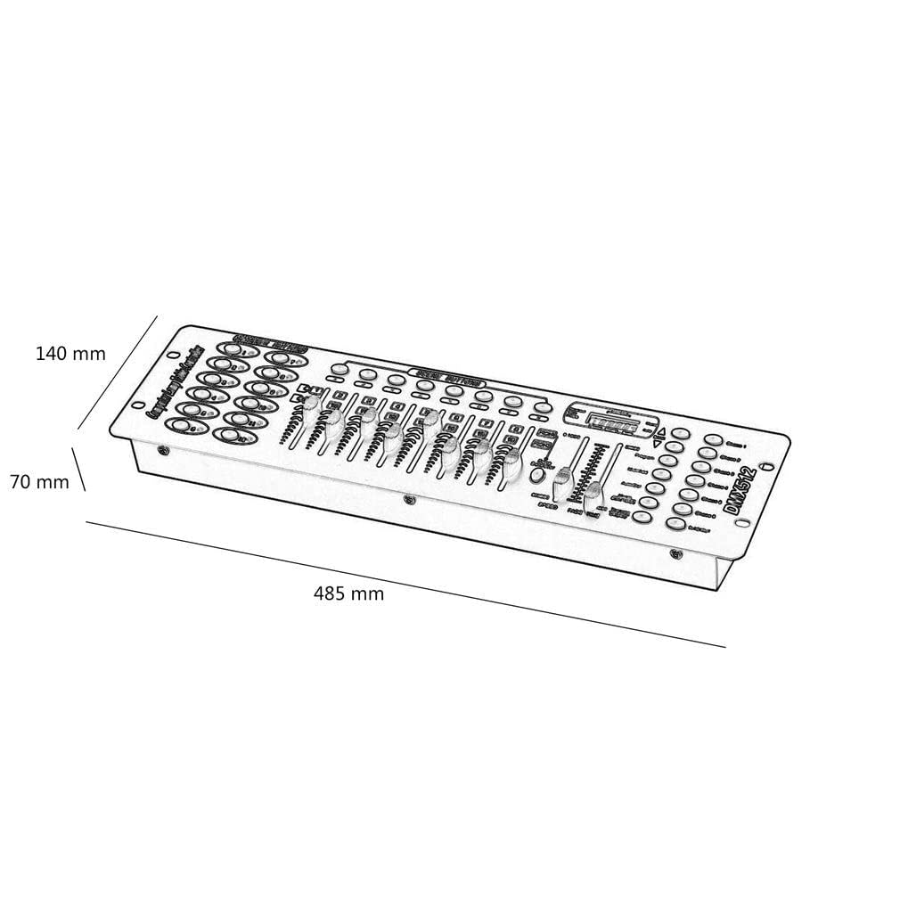 JCYW FLODY 192 DMX Controller for DJ Lights, DMX512 Stage Lighting Console