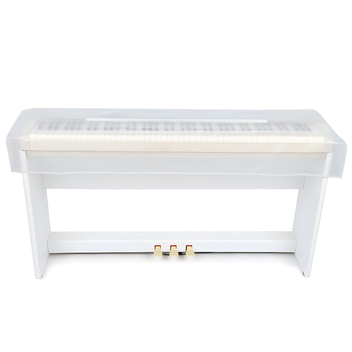 Klmnop Piano Keyboard Dust Cover for 88 Keys, Waterproof Transparent Piano Covers for Protection of Electric/Digital Piano(Clear)