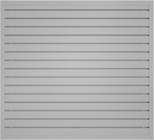 NeatiEase Slatwall Panel Wall Storage Systems, 4 x 4ft Slat Wall Paneling Garage Wall Organizer, Heavy Duty Wall Mounted PVC Wall Rack (Gray)