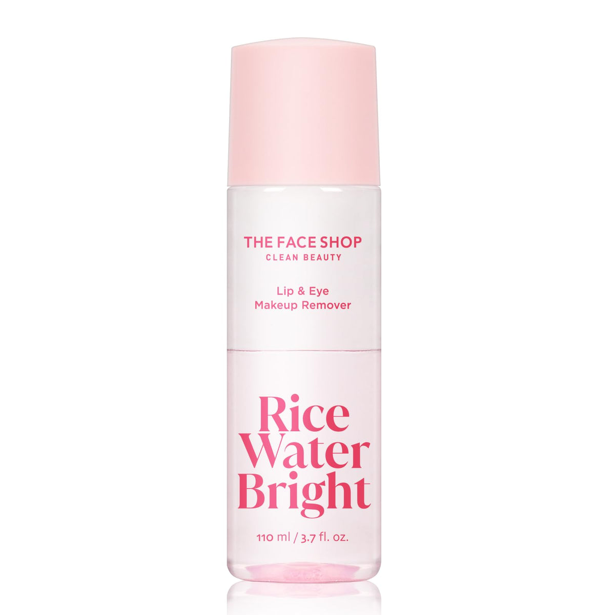 The Face Shop Rice Water Bright Lip & Eye Makeup Remover, Gentle for Sensitive Eyes, Makeup Remover for Eye Makeup & Lipstick, Hydrating, with Rice Active Complex™, 3.7 fl. oz.