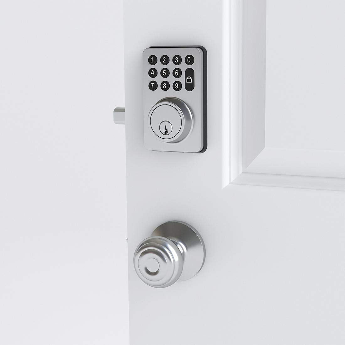Honeywell Digital Deadbolt with Electronic Keypad, Satin Nickel, 8714009