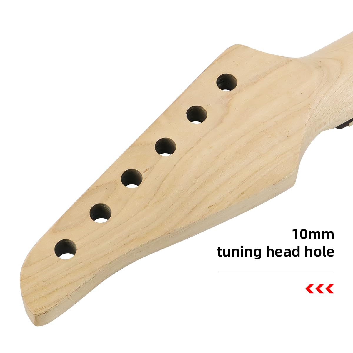 Domofa Electric Guitar Neck for ST Style Guitar 22 Fret 25.5 Inch Maple Rosewood Fingerboard Replacement Parts Bolt on