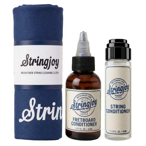 Stringjoy Refresh String & Fretboard Conditioner Kit - with Cleaning Cloth