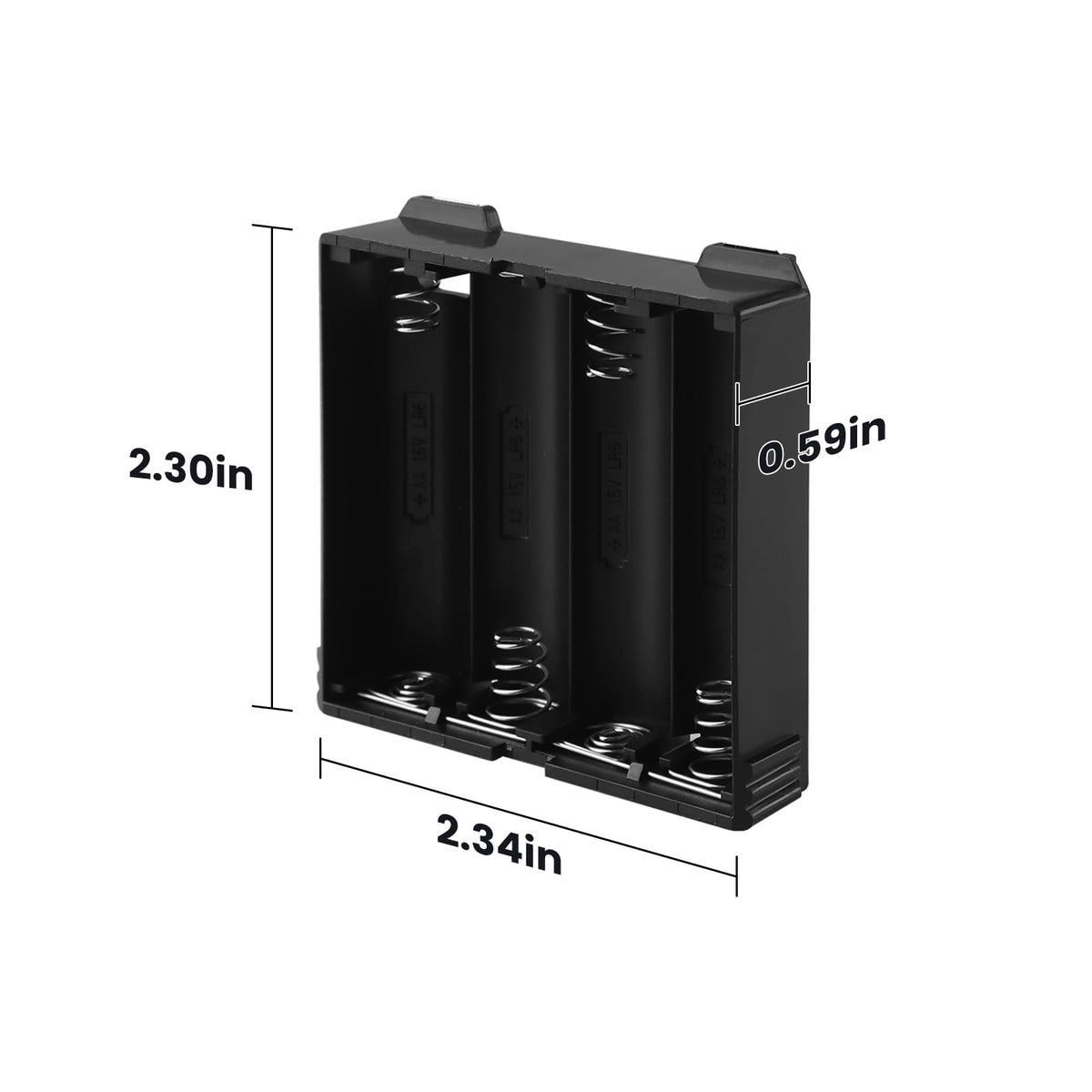 Perfect Pairz 83581 Top Battery Holder for Kwikset Series SmartCode Deadbolts Replacement Part, 4 AA Battery Holder, Smart Keypad Deadbolts Battery Pack Holder - 2 Pcs